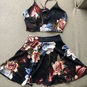 2 piece floral set